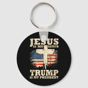Porte-clés Mon Sauveur Trump Est-Il Mon Président Et Mon Sout