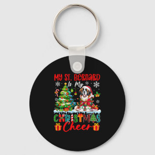 Porte-clés Mon St-Bernard est ma joie de Noël Drôle de Père N