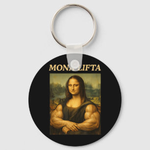 Porte-clés Mona Lifta Drôle Mona Lisa Lever Workout Gen Z
