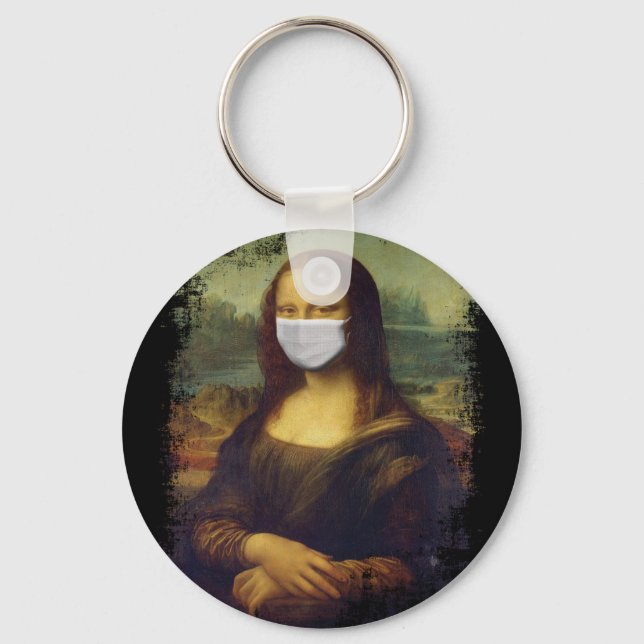 Porte-clés Mona Lisa Avec Masque (Recto)