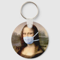 Mona Lisa avec Masque Da Vinci Sillonnant Les Arts