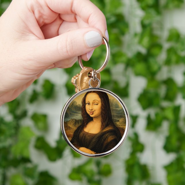 Porte-clés Mona Lisa Classique Art de Léonard de V (Main)