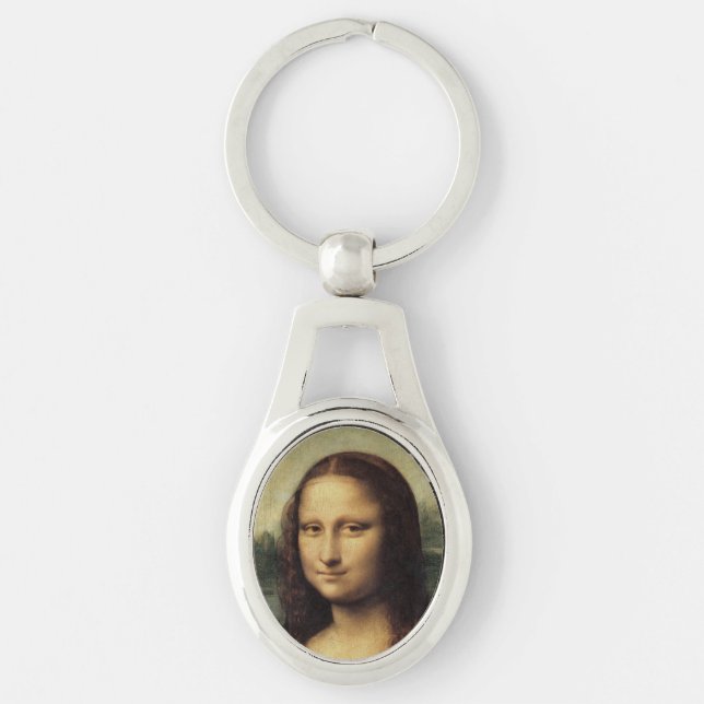 Porte-clés Mona Lisa en détail par Léonard de Vinci (Devant)
