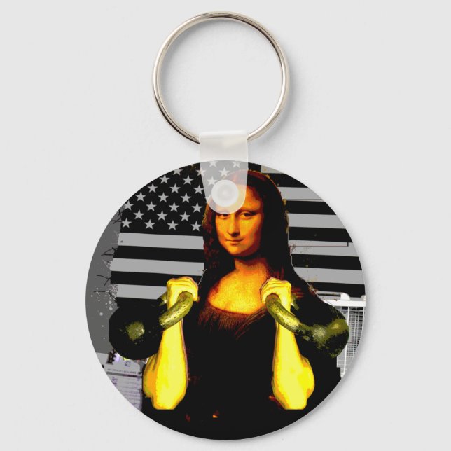 Porte-clés Mona Lisa with KettleBells (Recto)