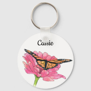 Porte-clés Monarch et Zinnia Porte - clé