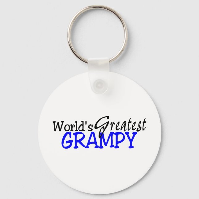 Porte-clés Mondes plus grand Grampy bleu noir (Recto)