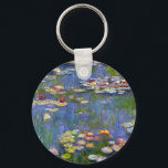 Porte-clés Monet Water Lilies 1916 Porte - clé<br><div class="desc">Monet Water Lys 1916 porte - clé. Peinture à l'huile sur toile de 1916. L'impressionniste Claude Monet demeure réputé et apprécié pour les peintures de nénuphars qu'il a réalisées dans son étang de jardin de Giverny. Cette peinture spécifique de nénuphars, datant de 1916, révèle l’évolution de Monet vers une abstraction...</div>