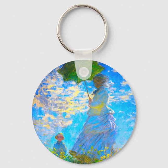 Porte-clés Monet Woman avec un parasol (Recto)