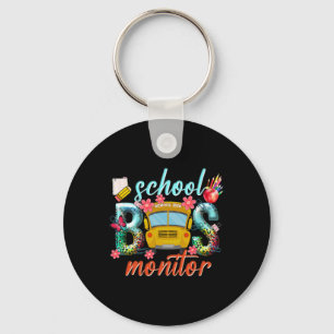 Porte-clés Moniteur d'autobus scolaire Conducteur d'autobus s