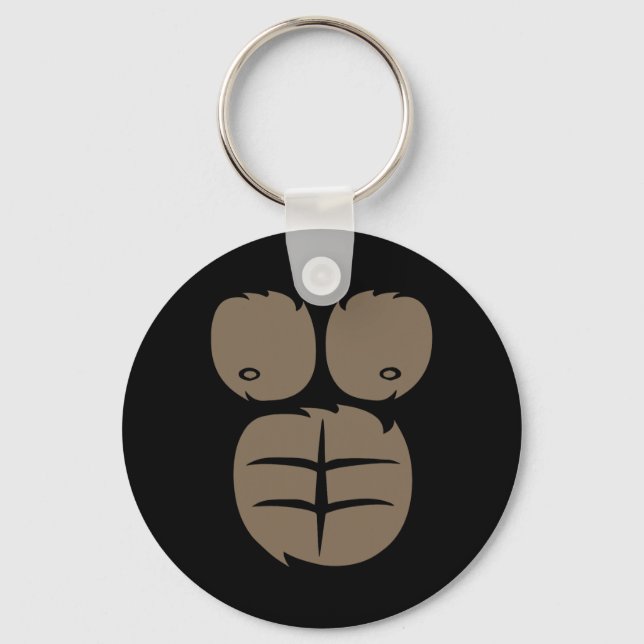 Porte-clés Monkey Gorilla Costume Tee Animal Belly Fancy Dres (Recto)