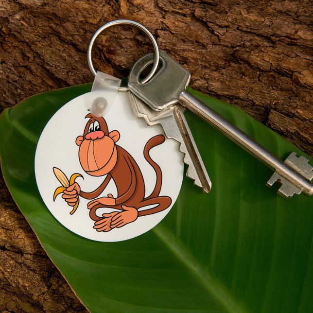 Porte-clés Monkey With Banana (Créateur téléchargé)