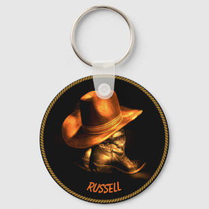 PORTE-CLÉS MONOGRAM COWBOY CASQUETTE & BOOTS