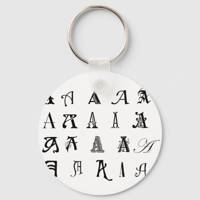 Porte-clés Monogramme "A" (Recto)