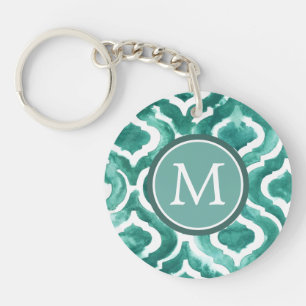 Porte-clés Monogramme   Aquamarine Motif IV