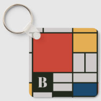 Monogramme Carré De Stijl Inspiré