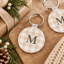 Monogramme carreau de bœuf beige