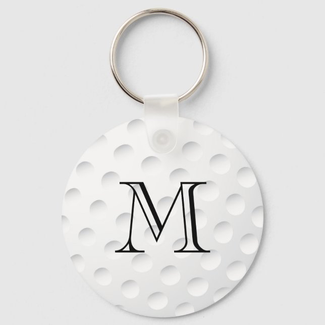 Porte-clés Monogramme de balle de golf (Recto)