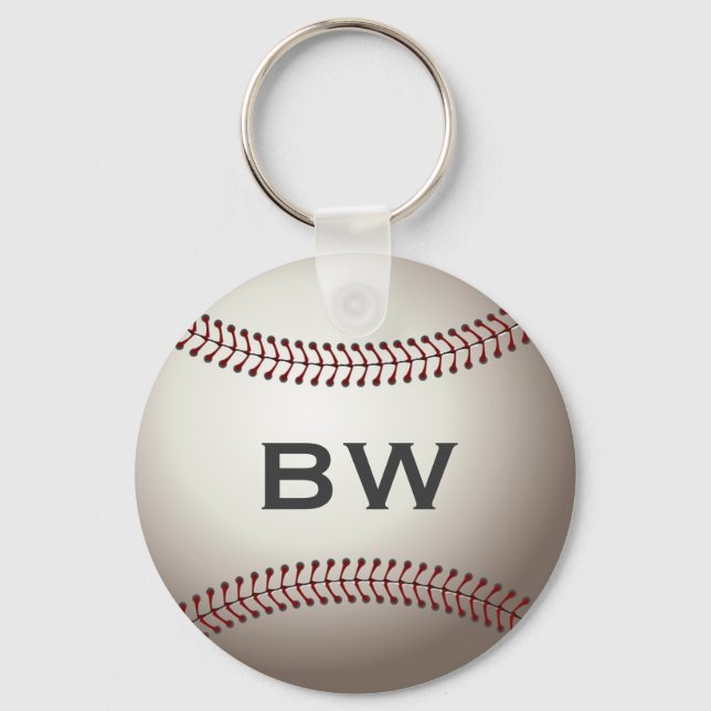 Porte-clés Monogramme de baseball (Recto)