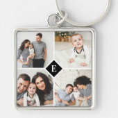 Porte-clés Monogramme de famille de collection de photos Inst (Devant)