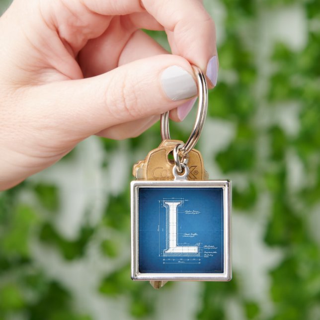 Porte-clés Monogramme de la lettre L en plan (main)
