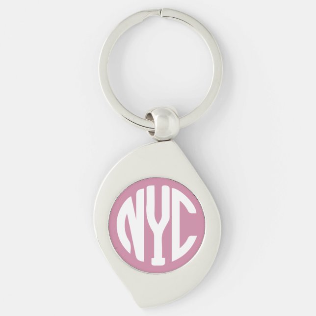 Porte-clés monogramme de New York (Devant)