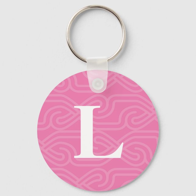 Porte-clés Monogramme de nouage orné - Lettre L (Recto)