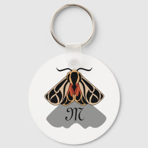 Porte-clés Monogramme du Mois du tigre tribal