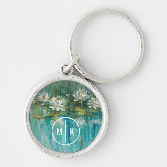 Porte-clés Monogramme| Eau Lily Pond (Devant)