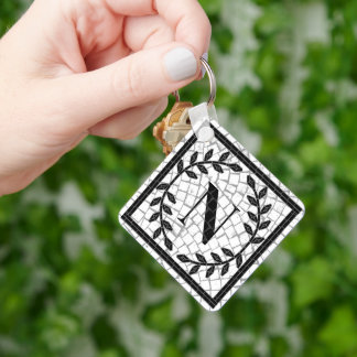 Porte-clés Monogramme en impression mosaïque