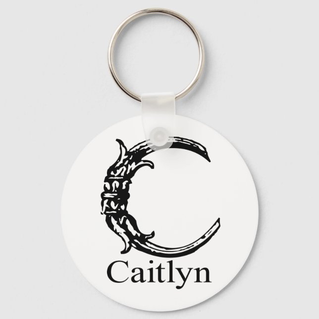 Porte-clés Monogramme fantaisie : Caitlyn (Recto)