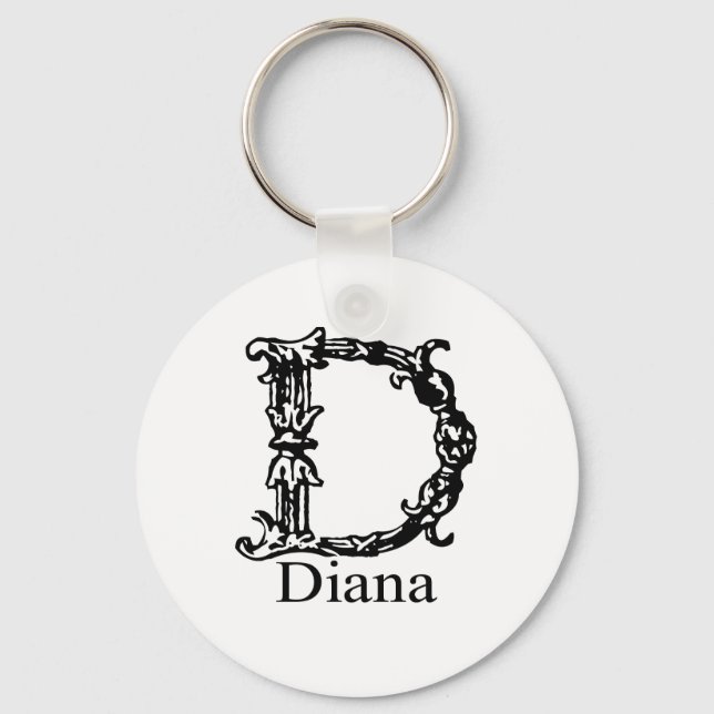 Porte-clés Monogramme fantaisie : Diana (Recto)