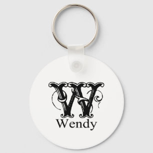 Porte-clés Monogramme fantaisie : Wendy