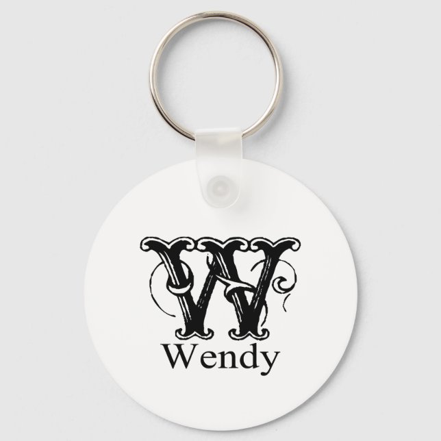 Porte-clés Monogramme fantaisie : Wendy (Recto)