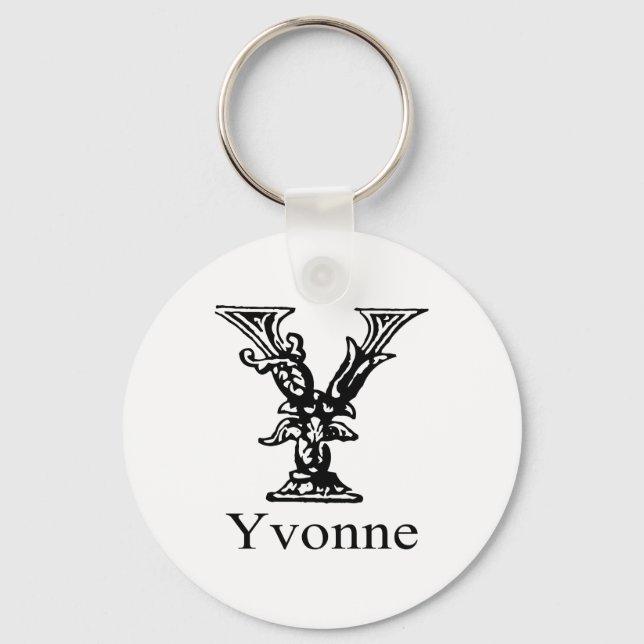 Porte-clés Monogramme fantaisie : Yvonne (Recto)