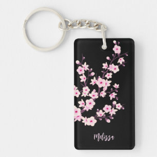 Porte-clés Monogramme Fleurs de Cerisier