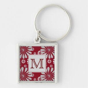 Porte-clés Monogramme floral de Bourgogne et de Grey