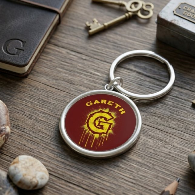 Porte-clés monogramme graffiti urbain - Lettre "G" (Créateur téléchargé)