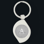 Porte-clés Monogramme Luxueux Paillettes et Étincelles Argent<br><div class="desc">Étiquettes à Clés Luxueuses Faux Paillettes et Étincelles Argentées pour Anniversaire ou Enterrement de Vie de Jeune Fille. Ces Étiquettes à Clés pour Mariage,  Enterrement de Vie de Jeune Fille ou Anniversaire peuvent être personnalisées avec votre initiale et prénom. Veuillez contacter le designer pour des articles assortis personnalisés.</div>
