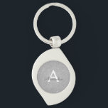 Porte-clés Monogramme Luxueux Paillettes et Étincelles Argent<br><div class="desc">Étiquettes à Clés Luxueuses Faux Paillettes et Étincelles Argentées pour Anniversaire ou Enterrement de Vie de Jeune Fille. Ces Étiquettes à Clés pour Mariage,  Enterrement de Vie de Jeune Fille ou Anniversaire peuvent être personnalisées avec votre initiale et prénom. Veuillez contacter le designer pour des articles assortis personnalisés.</div>