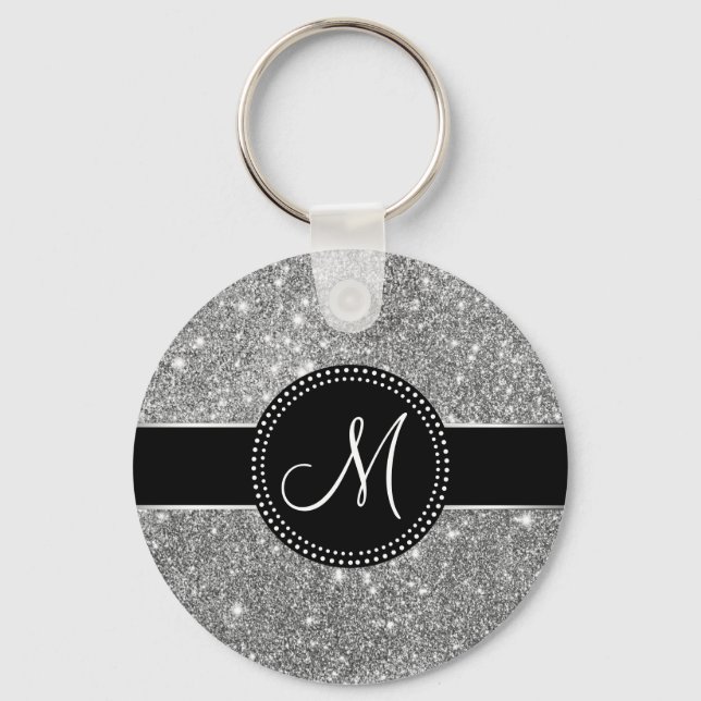 Porte-clés Monogramme Parties scintillant Faux (Recto)