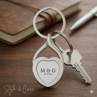 Monogramme personnalisé et cœur personnalisé avec 