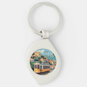 Porte-clés Monogramme personnalisé Lisbonne Portugal