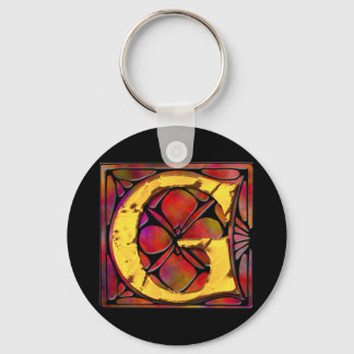 Porte-clés Monogramme : Stainglass G