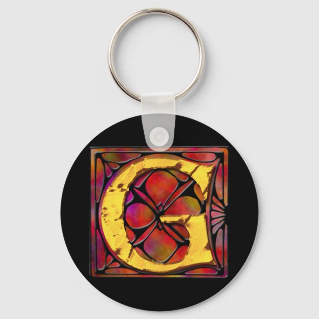 Porte-clés Monogramme : Stainglass G (Recto)