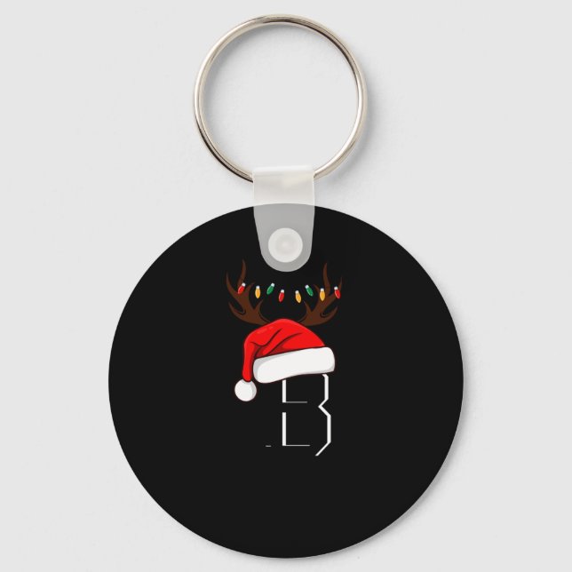 Porte-clés Monogrammed Family Christmas Matching Outfits  (Recto)