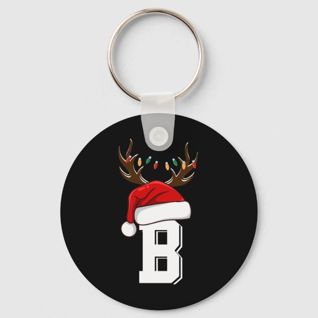 Porte-clés Monogrammed Family Christmas Matching Outfits T Sh (Recto)