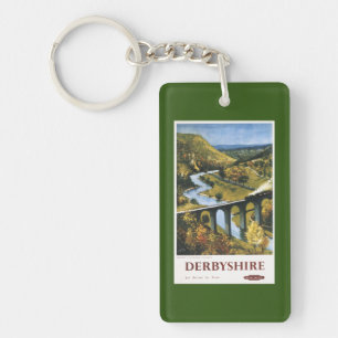 Porte-clés Monsal Dale, train et viaduc British Rail