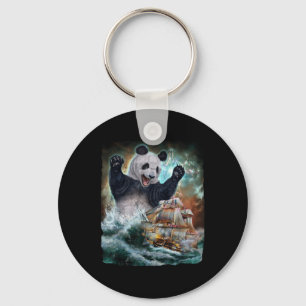 Porte-clés Monster Giant Panda En Attaquant Un Bateau De Guer