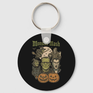 Porte-clés Monster Mash Retro Halloween Funny Monster Éffraya