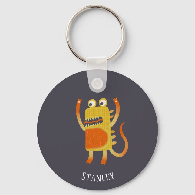 Porte-clés Monster Stanley Nom personnalisé Porte - clé (Recto)
